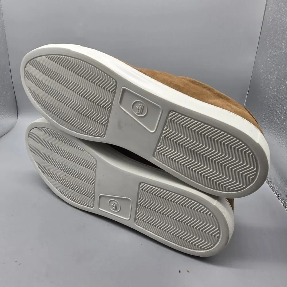 Peter Millar Vantage Lite Tan Suede Sneaker Mf25Xf55  Men Size 10.5 NEW